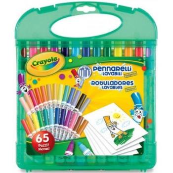 Maletín de Rotuladores Lavables Crayola 65 Piezas