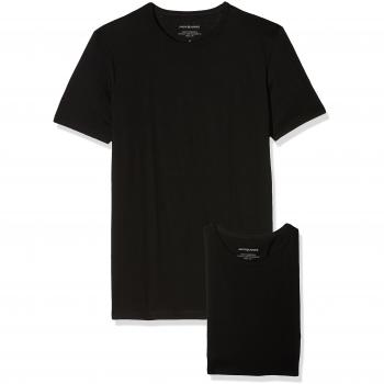 Jack & Jones Men's Comfort Fit Basic Crew Neck T-Shirt 2-Pack - Black - XL