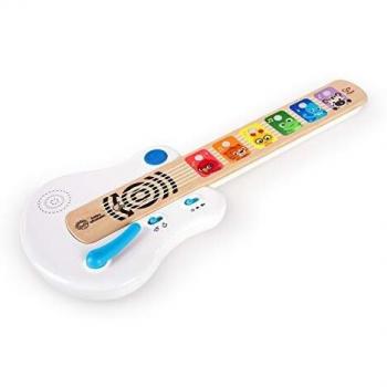 Baby Einstein, Hape, Guitarra Electrónica Strum Along Songs Magic Touch, juguete musical de madera, 2 modos de juego, instrumentos musicales para niños, a partir de 6 meses