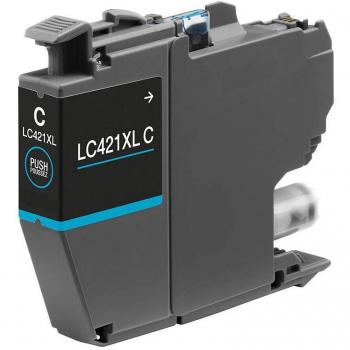 Cartucho de tinta compatible Brother LC421XL Cyan - Reemplaza LC421XLC
