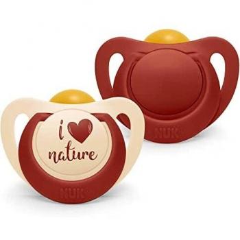 Chupete Nuk Anatómico Látex T2 6-18M Terracotta 2uds