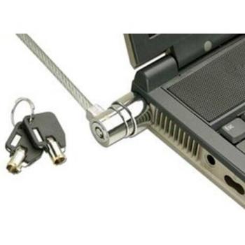 Cable Antirrobo Lindy 1,6 m con cerradura de llave tipo barril para notebooks Kensington