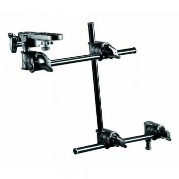 Manfrotto 196B-3 - Soporte para cámaras, con espigote y conector de cámara, 3 secciones, negro