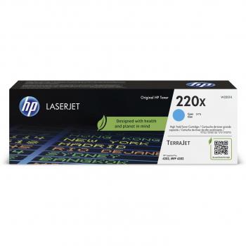Cartucho de Tóner HP 220X LaserJet Original Cian Alta Capacidad W2201X