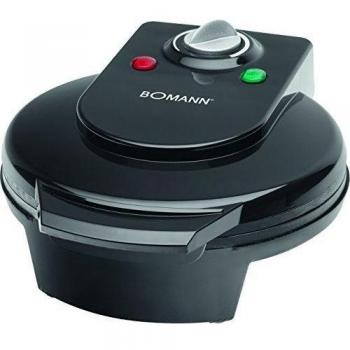 Bomann WA 5018 CB - Gofrera con base en forma de corazón, 1200 W, color negro