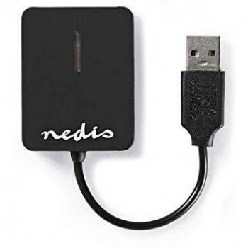 NEDIS Lector de Tarjetas Lector de Tarjetas | Tarjeta múltiple | USB 2.0 Negro