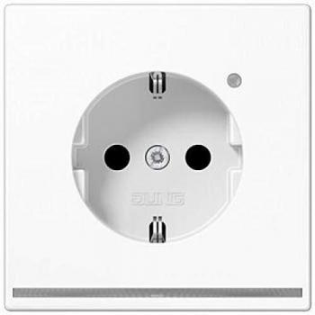 Jung LS1520-OWWLNW SCHUKO Socket Outlet with LED Night Light and Brightness Sensor, Alpine White