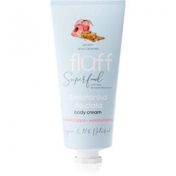 Fluff Superfood Peach & Caramel Moisturizing Body Cream with Aloe & Sweet Almond Oil 150ml