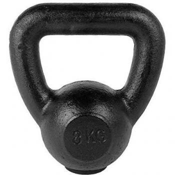 Tunturi 14TUSCL331 Pesa Rusa, Unisex Adulto, Negro/Gris, 8 kg