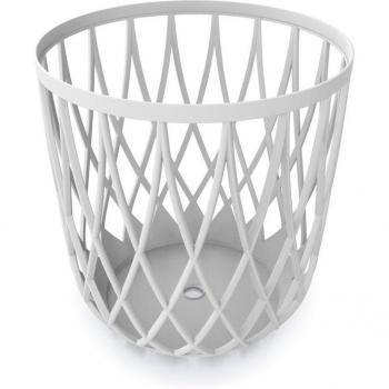 Cesta multifuncional 55L Prosperplast Uniqubo de plástico en color piedra blanco