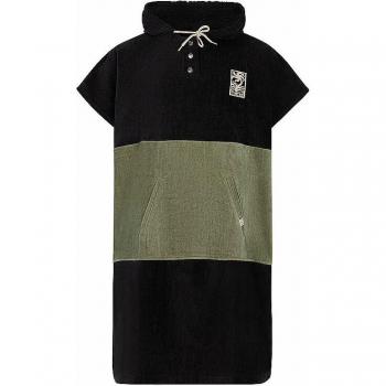 Protest Men's Functional Black Color-Block Bath Poncho PRTCELLA