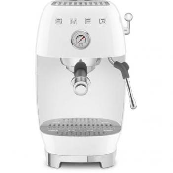 Cafetera Espresso Smeg ECF03WHEU 1,4 L 15 Bares Blanco Retro con Vaporizador y Calienta Tazas