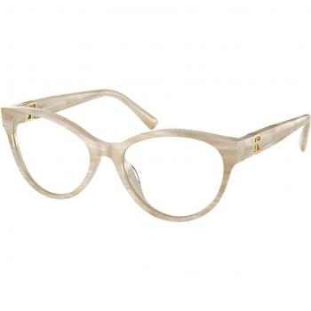 Ralph Lauren RL6238U 6107 Women's Eyeglasses White Size 52 (Frame Only) - Blue Light Block Available