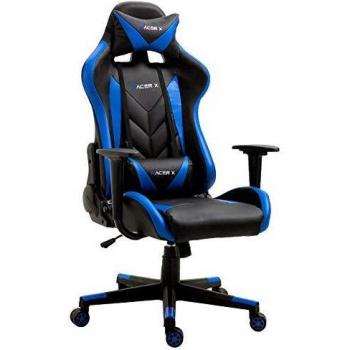 T-LoVendo TLV-RX-Blue Silla Gaming Oficina Racing Sillon Gamer Racer X Profesional Videojuegos PC