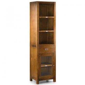 Librería de madera de mindi marrón altura 190 cm