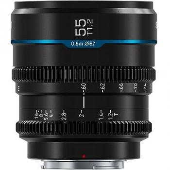 Objetivo Cine Sirui Nightwalker 55mm T1.2 E-Mount Manual Foco APS-C
