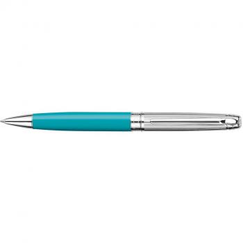 Caran d'ache Bolígrafo Leman Bicolor Plata/Turquesa