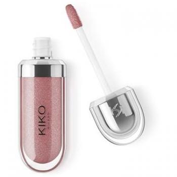 KIKO Milano 3D Hydra Lipgloss - 35 Pearly Warm Mauve, Brillo de labios emoliente efecto 3D, 6.5ml