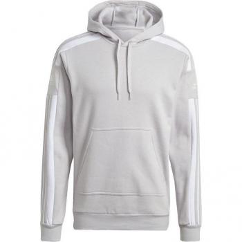 Adidas Men's Squadra 21 Hooded Sweatshirt - Grey and White