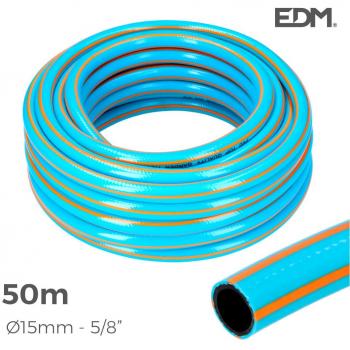 Manguera de jardín anti-torsión profesional ø interior 15mm ø exterior 20mm (5/8) - rollo 50m EDM