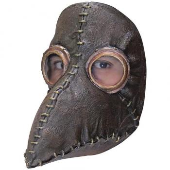 Máscara de Médico de la Peste Steampunk de Látex Resistente, Pintada a Mano para Halloween y Carnaval