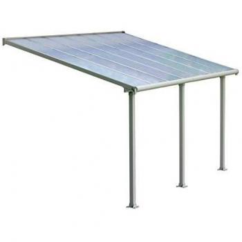 Pérgola de Aluminio Adosada Olympia 3x3.05m con Techo de Policarbonato de 16mm - Canopia by Palram