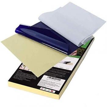 E-Senior Tattoo Transfer Paper, 50 Pcs Papel de calco para Tatuajes, A4 Papel Calco para Tatuajes Papel Hectografico Tattoo Calco Tatuaje para Diseño de Bricolaje
