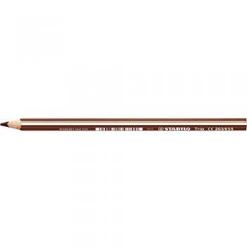 Lápiz de Colores STABILO Trio Grueso 4,2 mm Marrón Claro