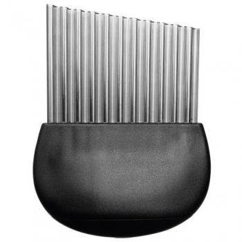 OXO Good Grips Cortador Ondulado, Acero Inoxidable, Negro, 1 cm