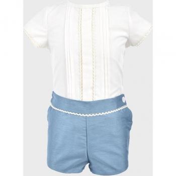 Conjunto de bebé niño azul La Ormiga 1020020401