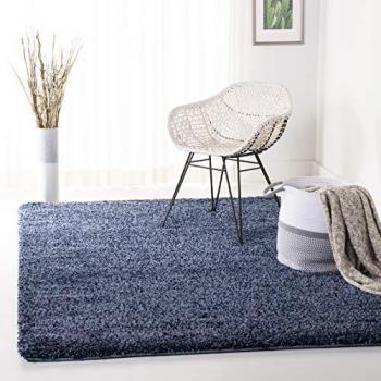 Safavieh Navy Blue Shag Area Rug 4' x 6'