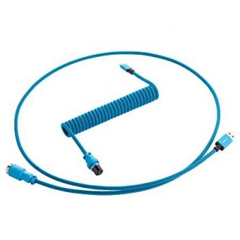 CableMod Pro Coiled Keyboard Cable Micro-USB to USB-A, Spectrum Blue - 150cm