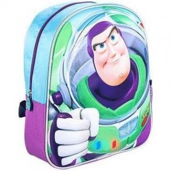 Mochila Infantil 3D Buzz Lightyear Color Azul con luz, dimensiones de 31 cm, diseño de Toy Story
