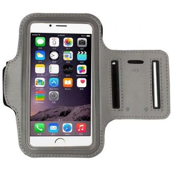 Brazalete Deportivo Huawei Mate 20 Pro de Neopreno Antideslizante antisudor Funda Deportiva Huawei Mate 20 Pro Brazalete movil Huawei Mate 20 Pro Funda Brazalete Huawei Mate 20 Pro Gris
