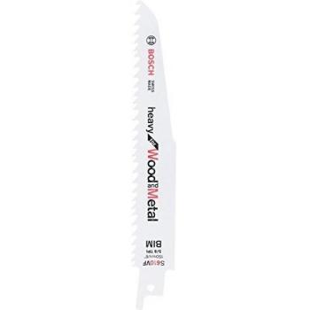 Bosch Accessories 5 unidades Hoja de sierra sable S 610 VF Heavy for Wood and Metal
