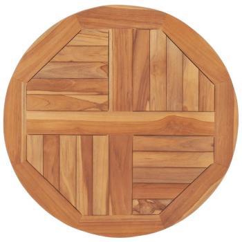 Solid Teak Wood Round Table Top 2.5 cm 60 cm