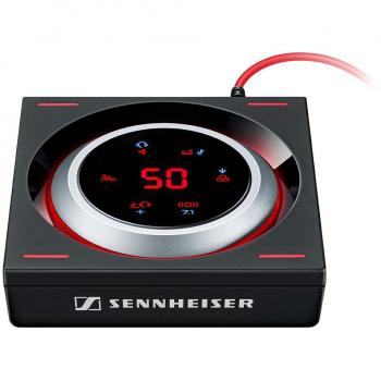 Sennheiser GSX 1200 Pro Amplificador de audio para videojuegos, Color negro y rojo