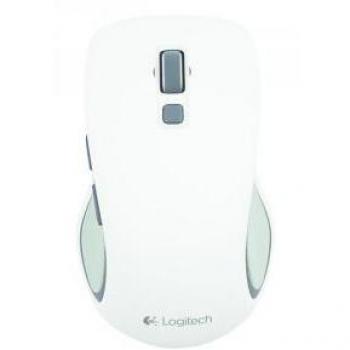 Logitech M560 Ratón Inalámbrico Blanco, Receptor USB, Ambidiestro