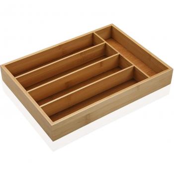 Organizador para Cubiertos Versa Madera Bambú (25 x 5 x 35 cm)