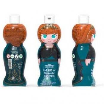 Frozen Anna Gel y Champú 2 en 1 para Niños de 400ml