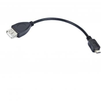 Gembird A-OTG-AFBM-00 - Adaptador Cable USB, 15 cm, Color Negro