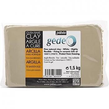 Pebeo - Arcilla de cocción blanca, 1,5 KG - Arcilla para escultura - Arcilla de cocción blanca - 1,5 KG