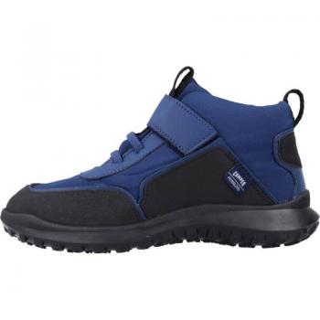 Botines de Piel Crclr marino Camper para niños, K900347-004 CRCLR Kids Botines de niño azules en poliéster, Botines de niños de piel con suela a contraste, Zapatillas Niño modelo CR