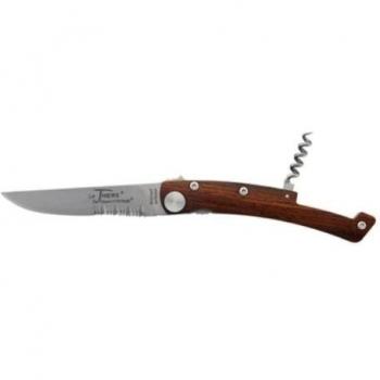 Engravable Claude Dozorme Le Thiers Rosewood Liner Lock Pocket Knife