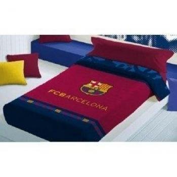 FCB FC Barcelona Manta Escudo Terciopelo Granate/Azul 160 x 220 cm