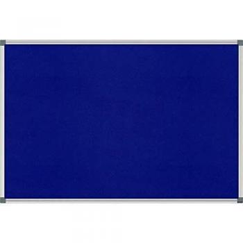 Tablero de tela para chinchetas 90 x 60 cm - azul