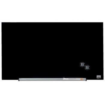 Pizarra de Vidrio Magnética Nobo Diamond 677x381mm Negra
