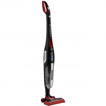 Hoover ATHEN ATN 300B - Aspirador Escoba Inalámbrico, Sin Bolsa, Potencia de 30V, Autonomía hasta 60 Minutos, con Display LED y Filtro HEPA