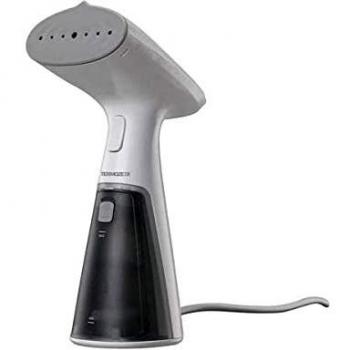 Plancha de vapor vertical portátil Tintoria Speedy 1000W con cepillo quitapelusas y tanque de 120ml color blanco y gris
