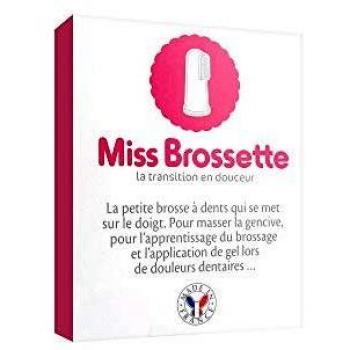 Machouyou - Miss Brossette Dedo Cepillo de Dientes Infantil Silicona Entrenador Masticatorio